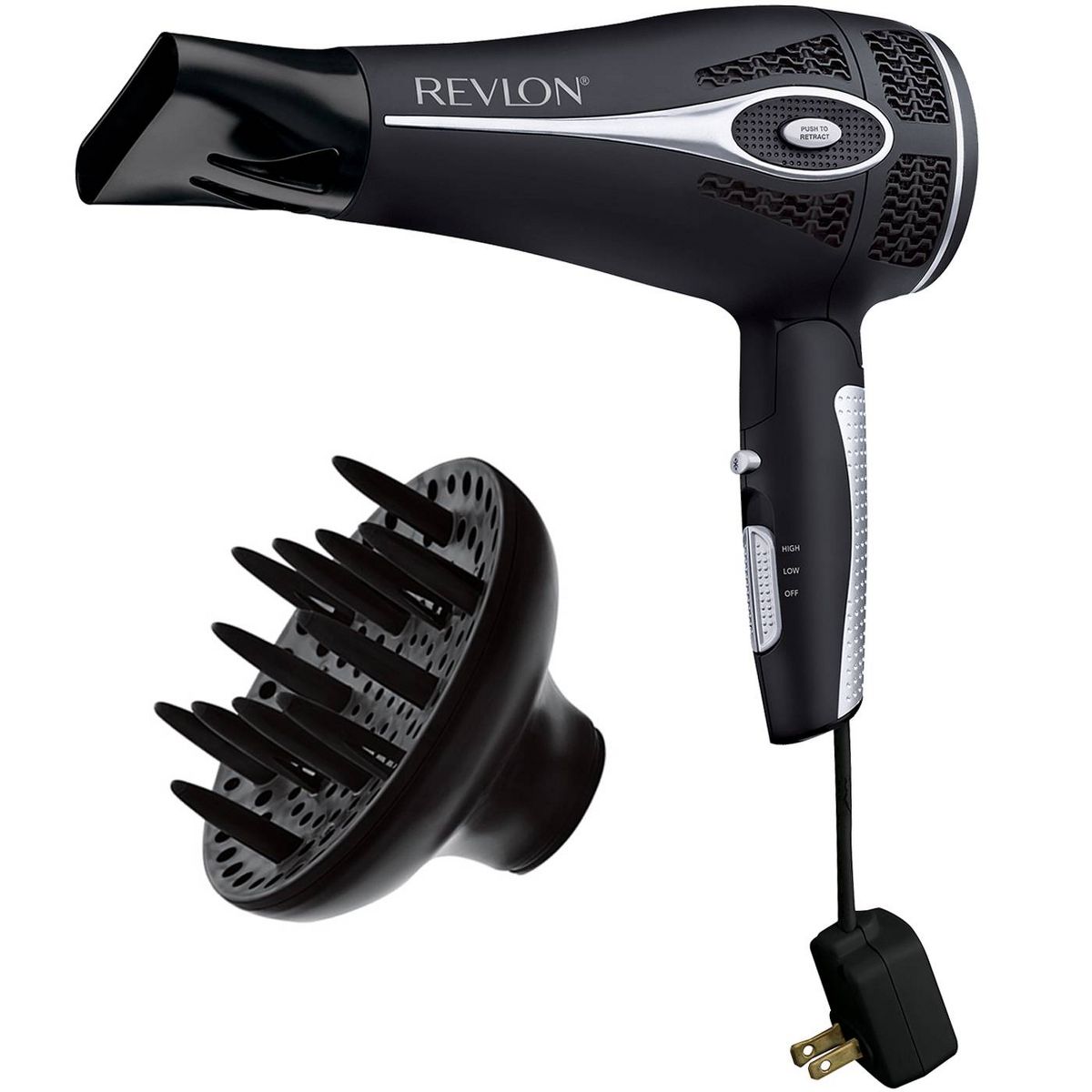 Revlon Pro Collection Salon Style Go Retractable Cord Dryer 1875 Watt