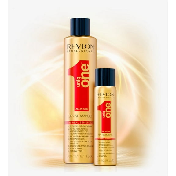 Revlon Professional Uniq One Dry Shampoo Duo Pack 10.1 oz + Travel Size 2.5 oz