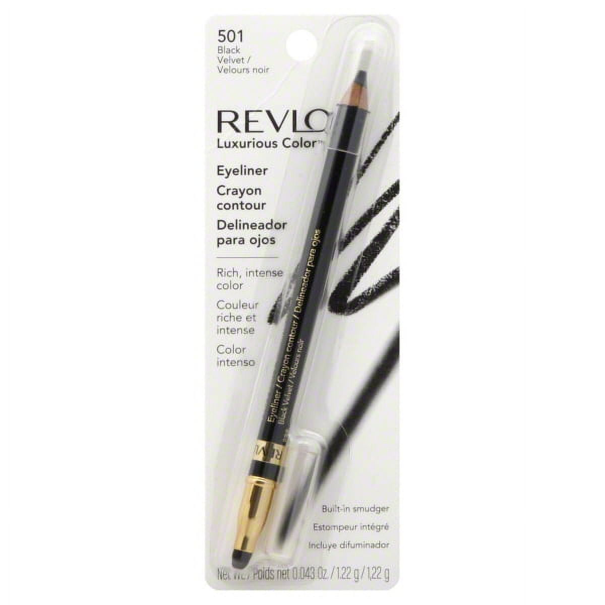Revlon Luxurious Color Eyeliner, Black Velvet [501], 0.043 oz