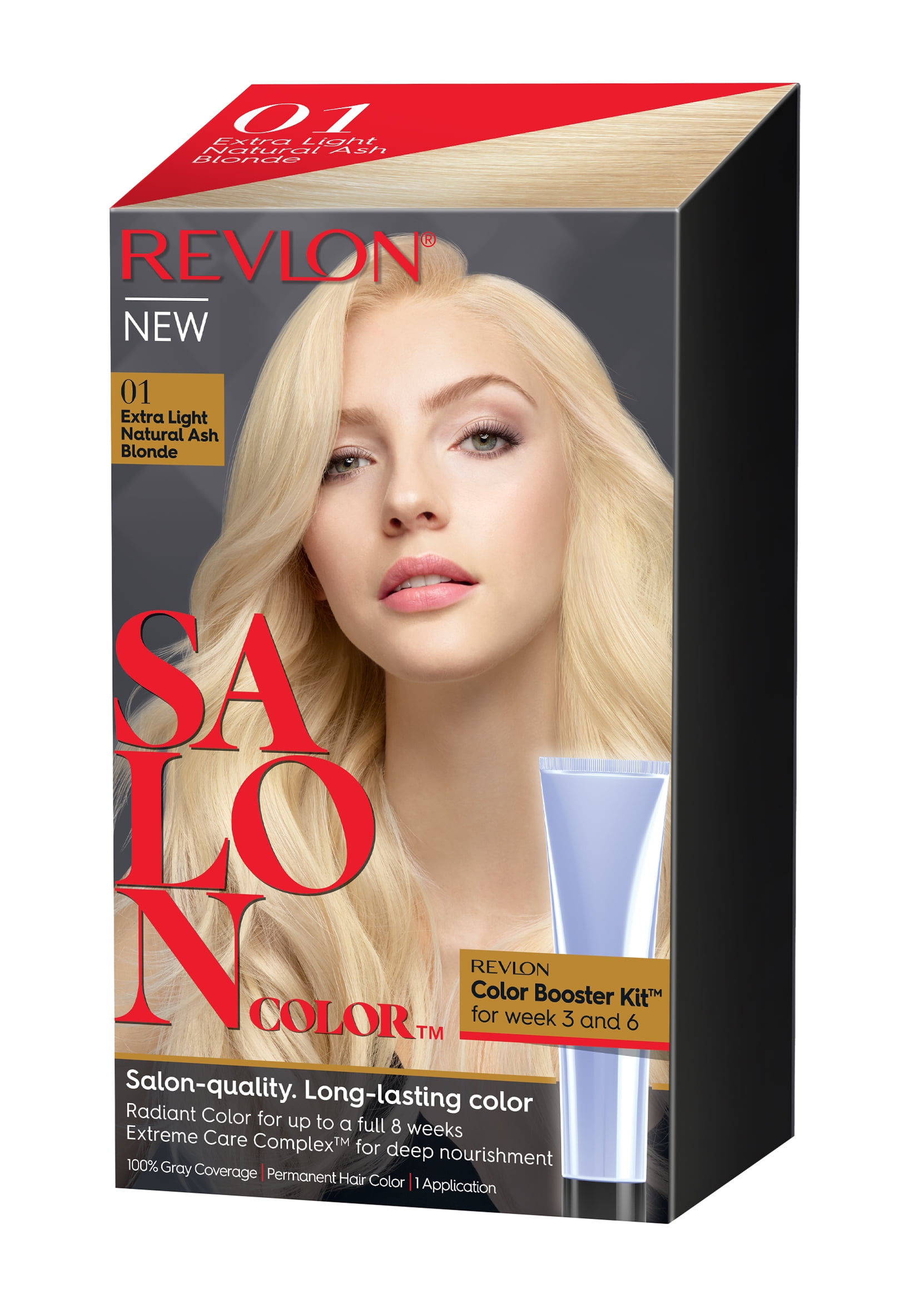 Revlon Salon Hair Color Extra Light Natural Ash Blonde, 1 Application