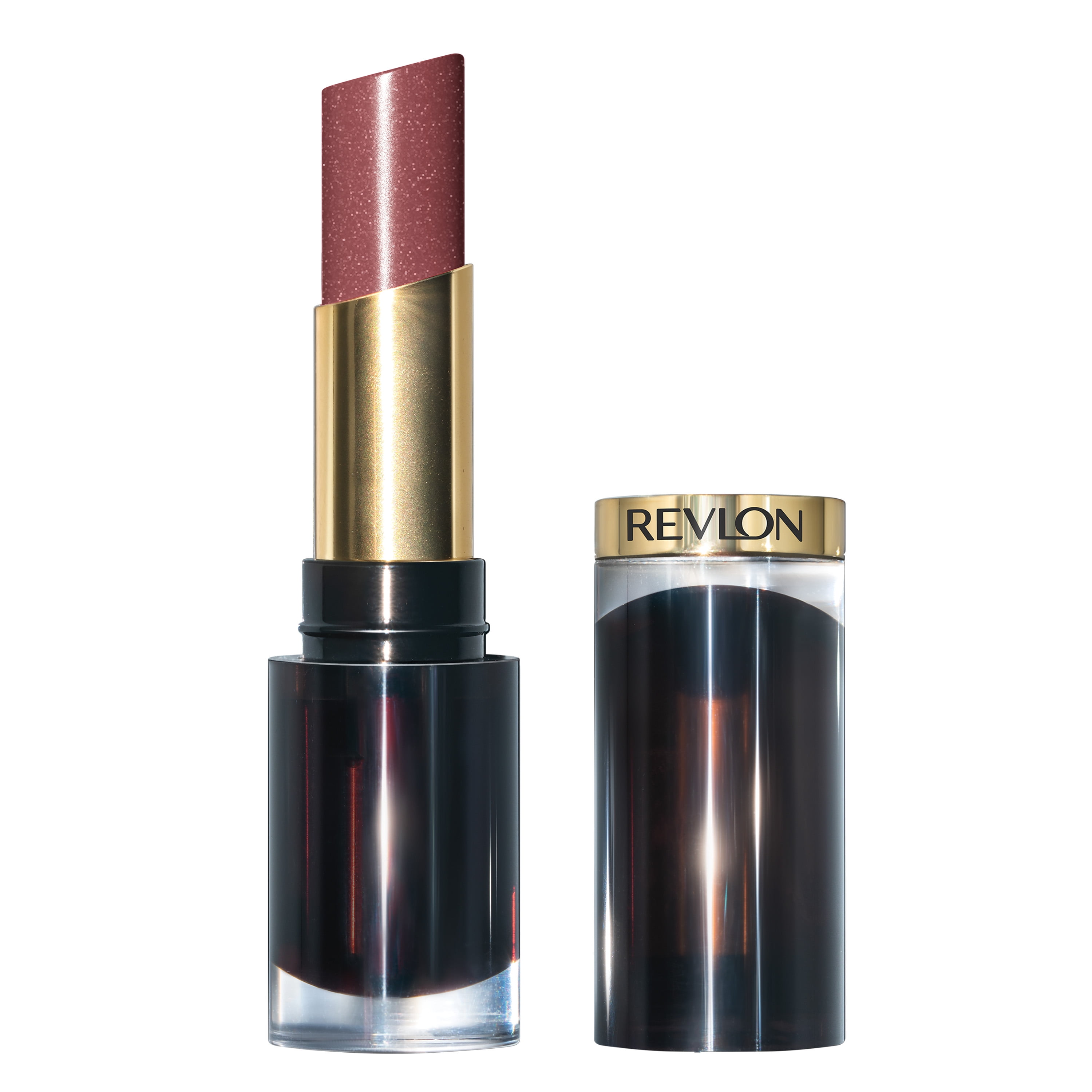 Revlon Super Lustrous Glass Shine Lipstick, Moisturizing Lipstick with Aloe, 007 Glazed Mauve, 0.15 oz