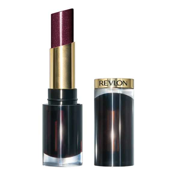 Revlon Super Lustrous Glass Shine Lipstick, Moisturizing Lipstick with Aloe, 012 Black Cherry, 0.15 oz