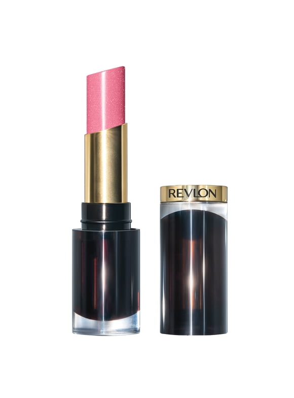 Revlon Super Lustrous Glass Shine Lipstick, Moisturizing Lipstick with Aloe, 021 So Sleek Pink, 0.15 oz