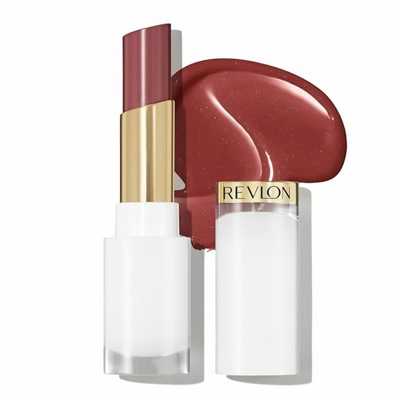 Revlon Super Lustrous Glass Shine Tinted Lip Balm, 008 Rum Raisin, 0.11 oz (Pack of 4)