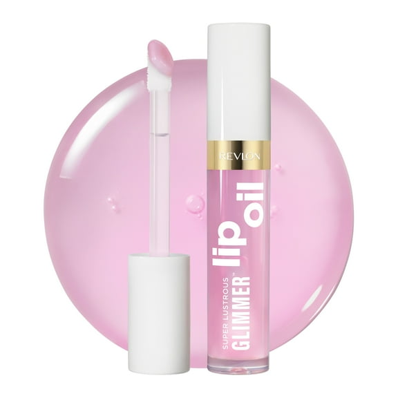 Revlon Super Lustrous Glimmer Nourishing Lip Oil, 005 Vio-lit, 0.13 fl oz
