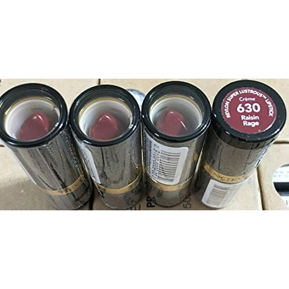Revlon Super Lustrous Lipstick Creme, Raisin Rage 630, 0.15 Ounce (Pack of 2)
