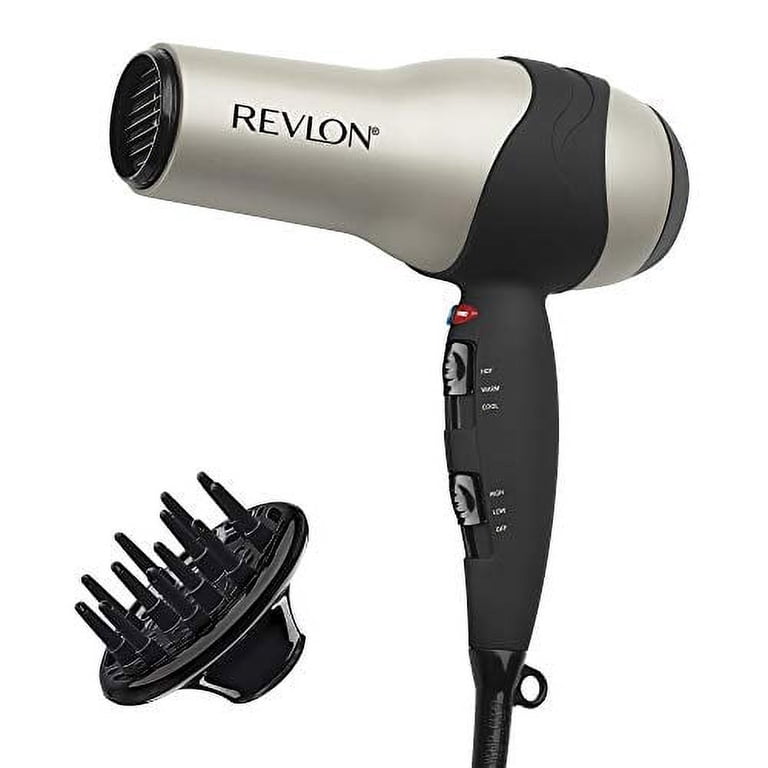Revlon Silver and Black Travel Hair Dryer Conair Revlon RV-499 | Soft Feel 1875W Travel Dryer (110-220V) main image 3