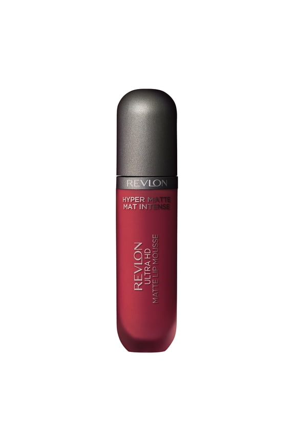 Ultra HD Lip Mousse Hyper Matte, Liquid Cream-like Lipstick, 0.16 oz, 815 Red Hot