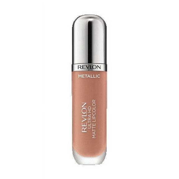 Revlon Ultra HD Metallic Matte Liquid Lipcolor, Liquid Lipstick, 100% Wax-Free, Glow
