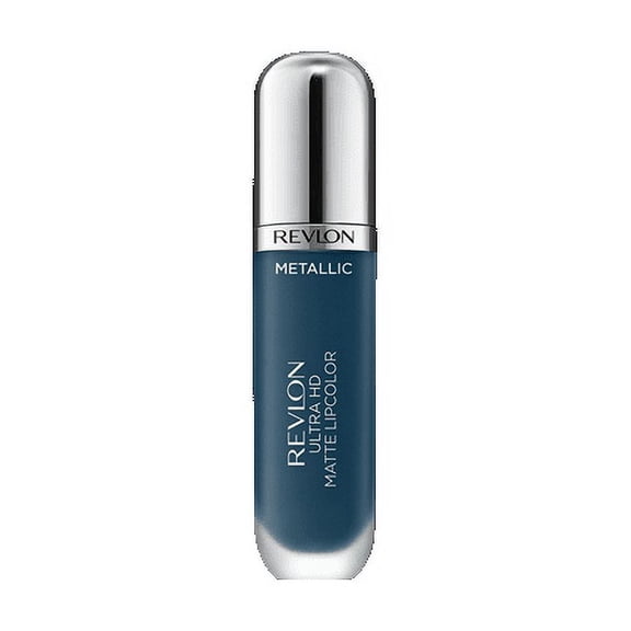 Revlon Ultra HD Metallic Matte Liquid Lipcolor, Liquid Lipstick, 100% Wax-Free, HD Glitz