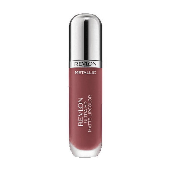 Revlon Ultra HD Metallic Matte Liquid Lipcolor, Liquid Lipstick, 100% Wax-Free, Shine