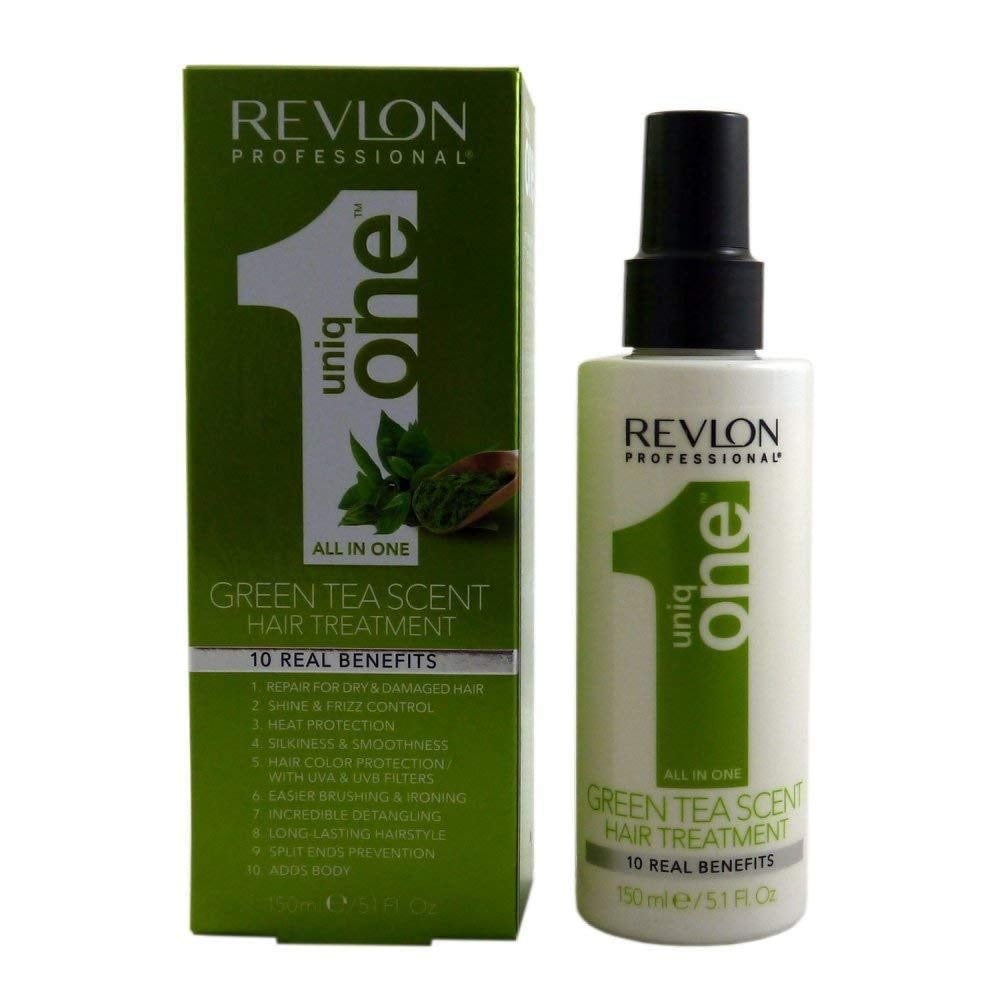 Revlon Uniq One All in One Green Tea Scent Hair Treatment with 10 Real  Benefits, 5.1 oz