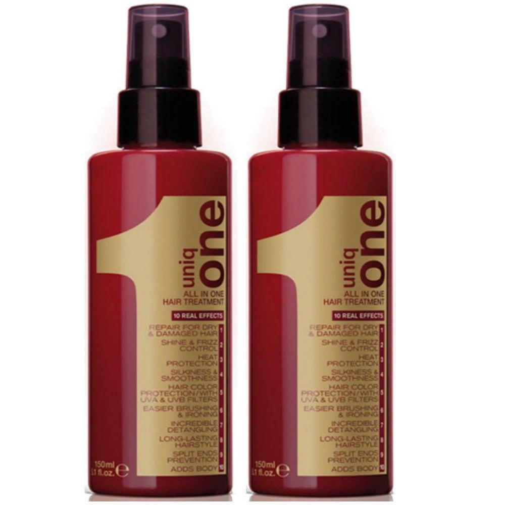 Revlon Uniq One All in One Hair Treatment, Dry Hair Care, Volumizer & Conditioner (2 Pack) 5.1