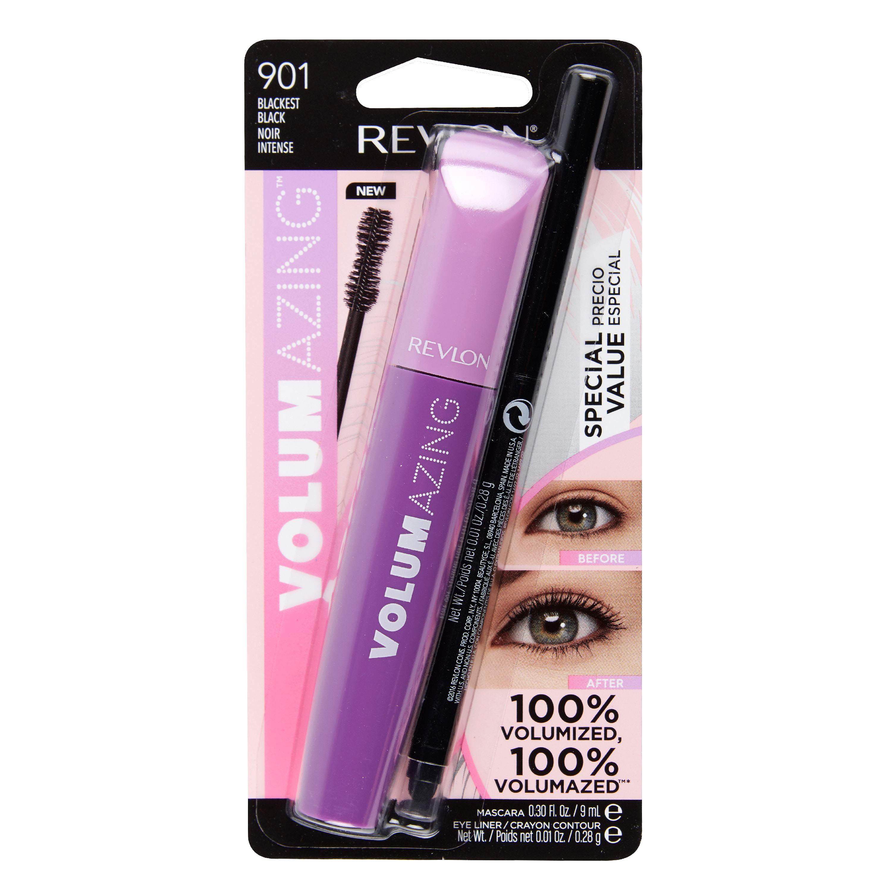 Revlon Volumazing Mascara, 901 Blackest Black 0.32 Fl Oz.