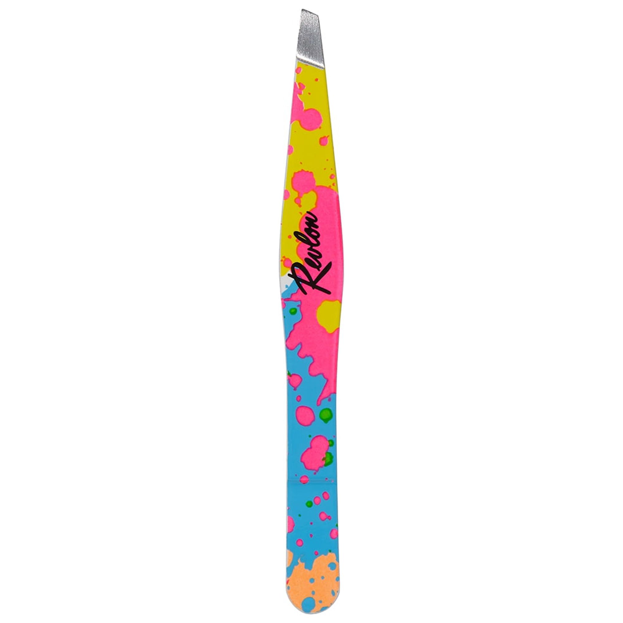 Revlon Limited Edition Stainless Steel Designer Slant Tweezer - Pink/Purple Ombre