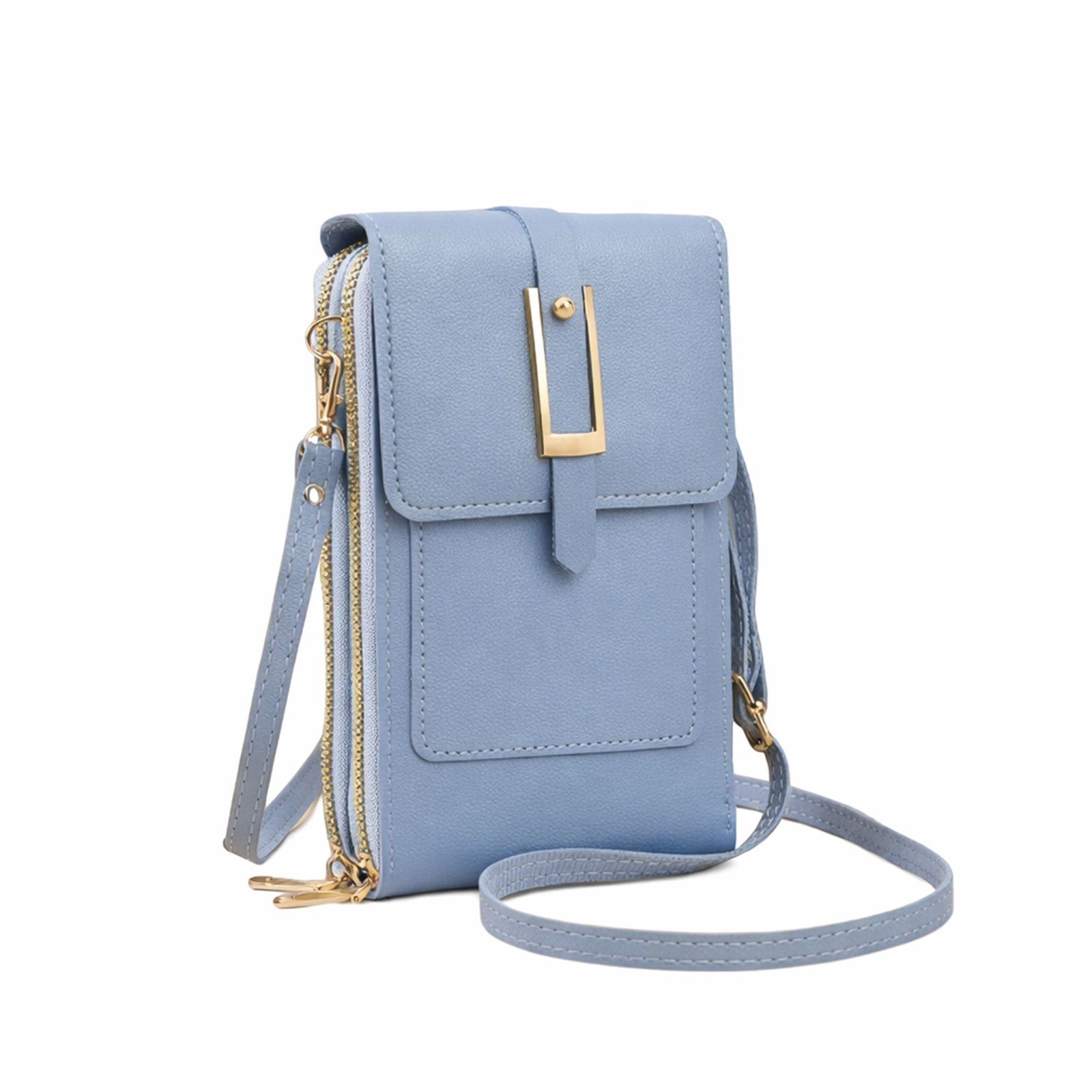 Revlrostre Anti Theft Leather Bag, Touchscreen Phone Crossbody Bag