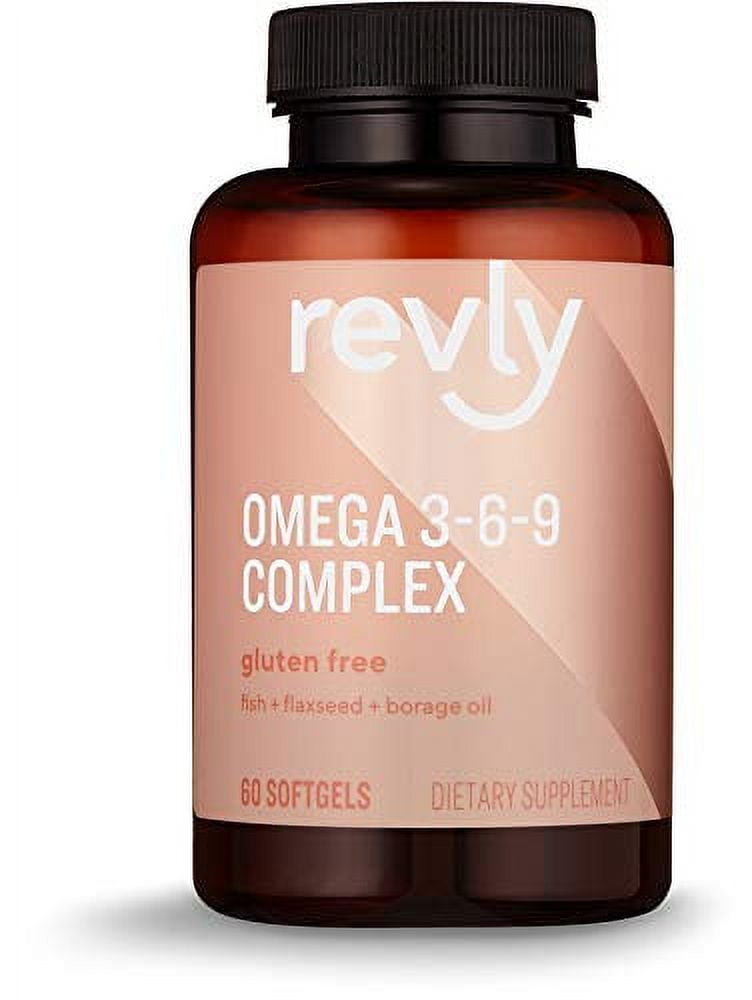 Revly Omega 369 Complex of Fish, Flaxseed and Borage Oil EPA & DHA