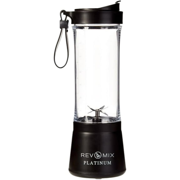 Handy Gourmet RevMix Platinum for Smoothies & Shakes On The Go, 12 oz. (Black)