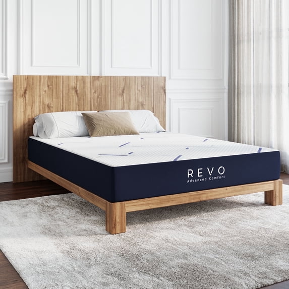 Revo Sleep 10 Inch Twin XL Gel Memory Foam Mattress – Cooling Twin XL Size Mattress with Pressure Relief, Breathable Cover and Ergonomic Support