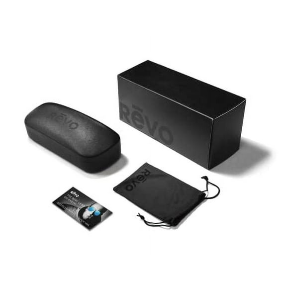 REVO Descend N Polarized Rimless Rectangular Frame Sunglasses - RE 4059 09 BL