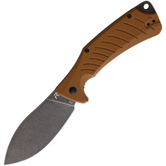 Revo NESSREV2BRN Ness 3.5" D2 Steel Blade Brown Handle Linerlock Folding Knife
