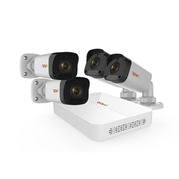 Revo Ultra HD 8 Ch. 1TB NVR Home Surveillance System & 4 2MP Bullet Cameras