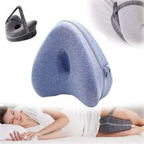 Revoget Alignment Pillows for Side Sleepers, Leg Pillow for Side Sleeping Relieve Hip Pain & Sciatica with Adjustable Strap Smooth Spine Alignment Pillow Knee Pillow for Side Sleepers Hip Pain