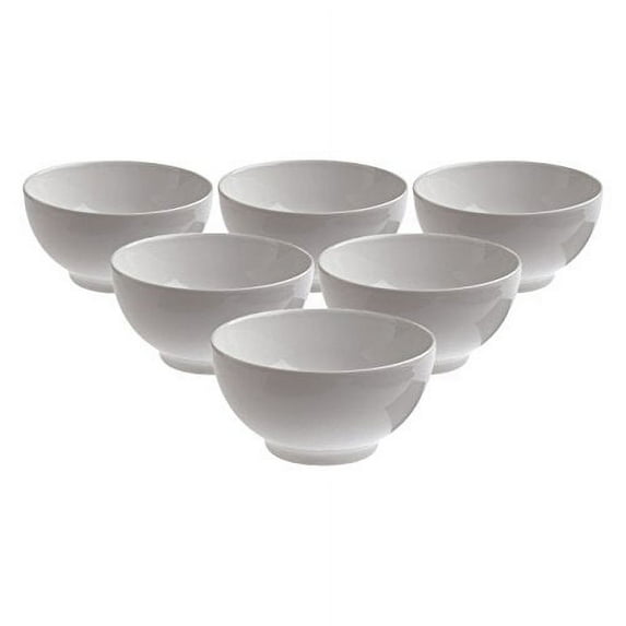 Revol French Classiques White Porcelain 19.5 Ounce Bowl, Set of 6