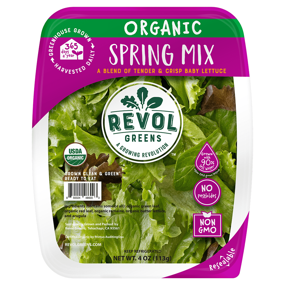 Find Your Perfect Revol Greens Organic Spring Mix Salad Blend, 4.0 oz Clam Shell, Fresh