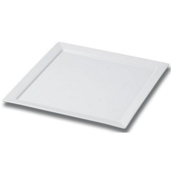 Revol Times Square White Porcelain 11.75 Inch Square Plate