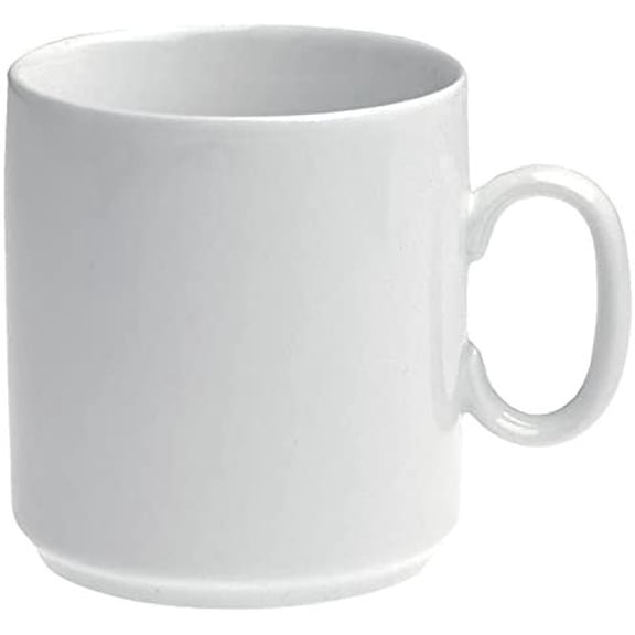 Revol White Mug White Porcelain Coffee Mug Set of 6 11.15-oz