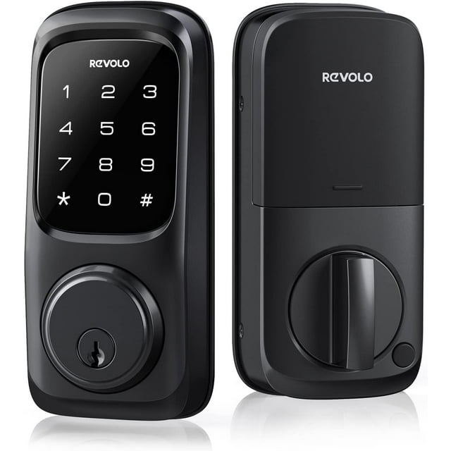 Revolo Keyless Entry Door Lock with Touchscreen Keypads, Electronic ...