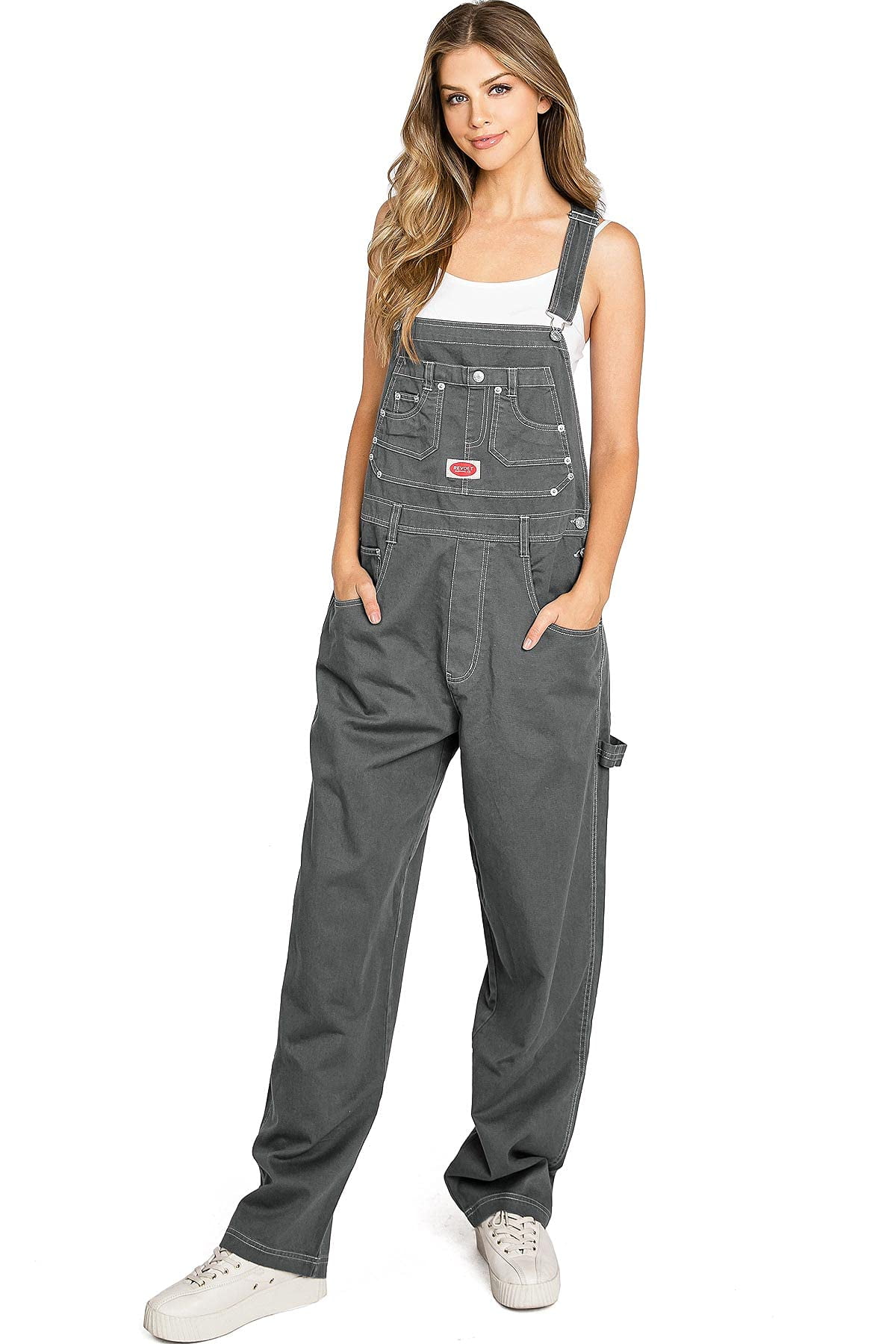 Baggy plus fashion size overalls