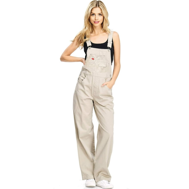 khaki overalls