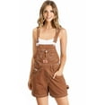 thumbnail image 1 of Revolt Womens Juniors Classic Retro Short Overalls (M, Rust), 1 of 3