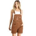 thumbnail image 1 of Revolt Womens Juniors Classic Retro Shortalls  (Rust, Small), 1 of 3