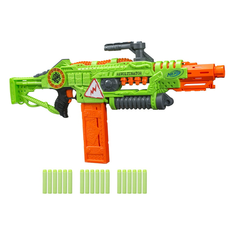 bundet Sympatisere kant Revoltinator Nerf Zombie Strike Toy Motorized Blaster & 18 Nerf Darts -  Walmart.com