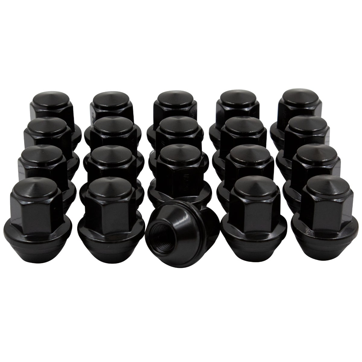 Wheel Accessories Parts 20 Pcs 14mm 1.50 14x1.50 Thread 611-204 ACPZ-1012-D ACPZ-1012-M | 1.66" Long OEM Style Lug Nuts Chrome 13/16" Hex Fits 2015+ Ford Mustang 2020+ Explorer 2015+ Edge | Maverick