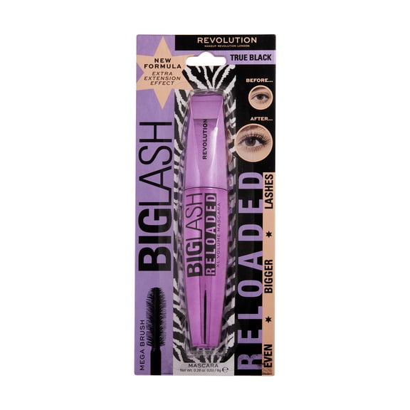 Revolution Big Lash Reloaded Volume Mascara, Fast-Drying Mascara, High-Impact, True Black