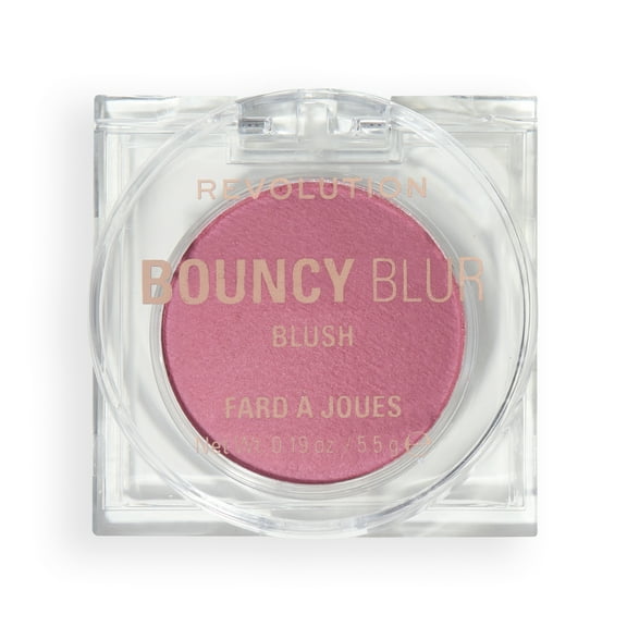 Revolution Bouncy Blur Buildable Blush, Blurring Finish, Rose, 0.19oz