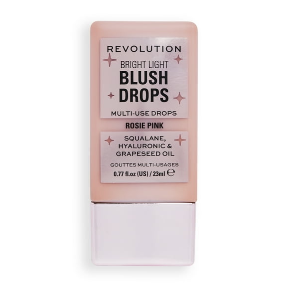 Revolution Bright Light Liquid Blush, Illuminating Finish, Pink Rosie, 0.77 fl oz