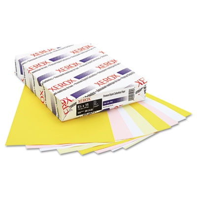 Xerox 3R12430 Premium Digital Carbonless Paper, 8-1/2 X11, White/canary/pink/gldrod, 1250 Sets