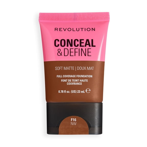 Revolution Conceal and Define Soft Matte Tube Foundation F16NW