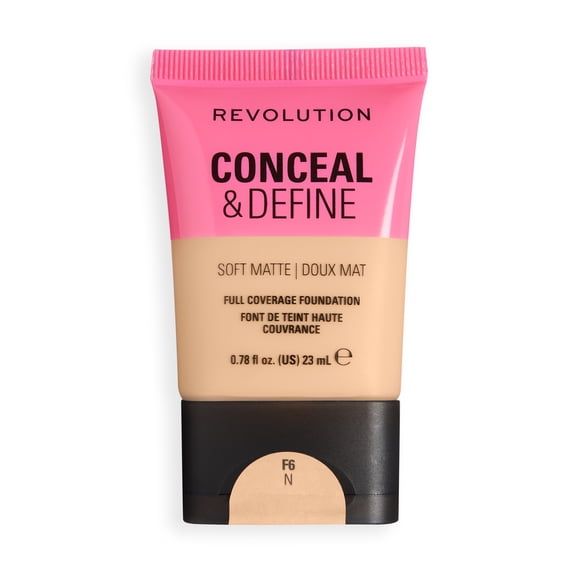 Revolution Conceal and Define Soft Matte Tube Foundation F6N