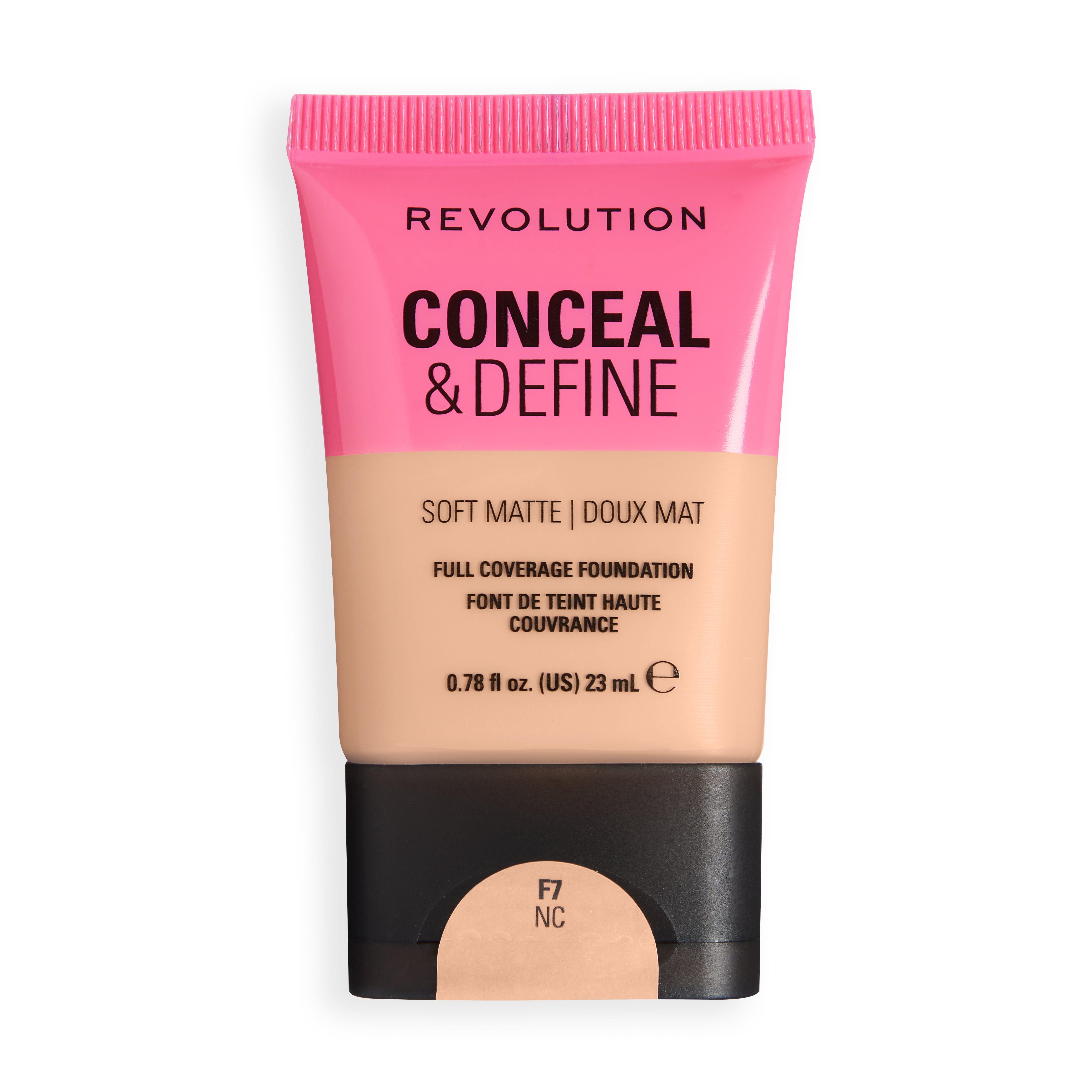 Revolution Conceal and Define Soft Matte Tube Foundation F7NC