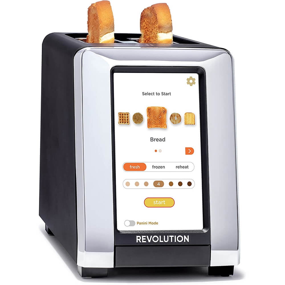 High-Speed Digital 2-Slice Stainless Steel Toaster with Touchscreen