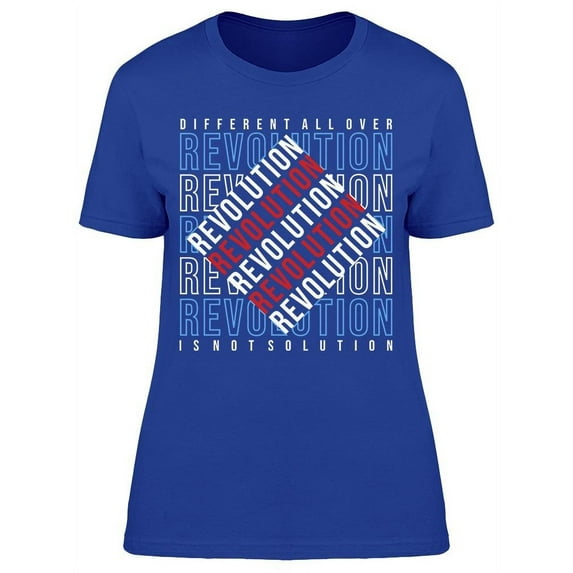 Revolution: Different All Over T-Shirt Women -Image by Shutterstock, Female 3X-Large