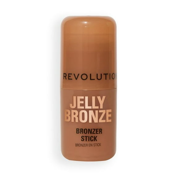 Revolution Jelly Bronzer Stick, Natural Finish, Buildable Formula, Light Sunkissed, 0.28 oz