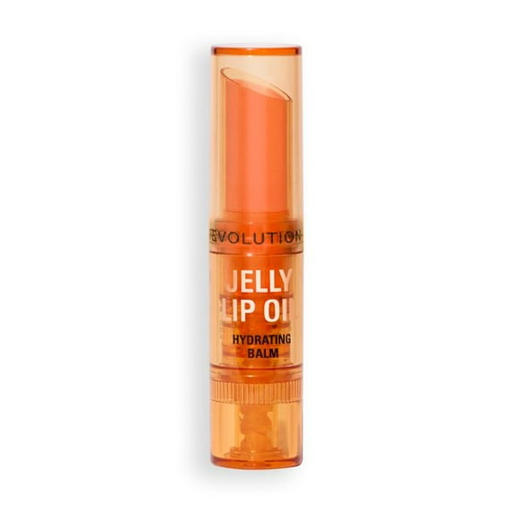 Revolution Jelly Lip Oil Stick, Hydrating with Hyaluronic Acid, Popsicle Peach