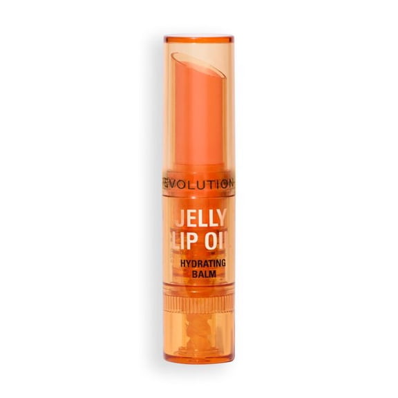 Revolution Jelly Lip Oil Stick, Hydrating with Hyaluronic Acid, Popsicle Peach